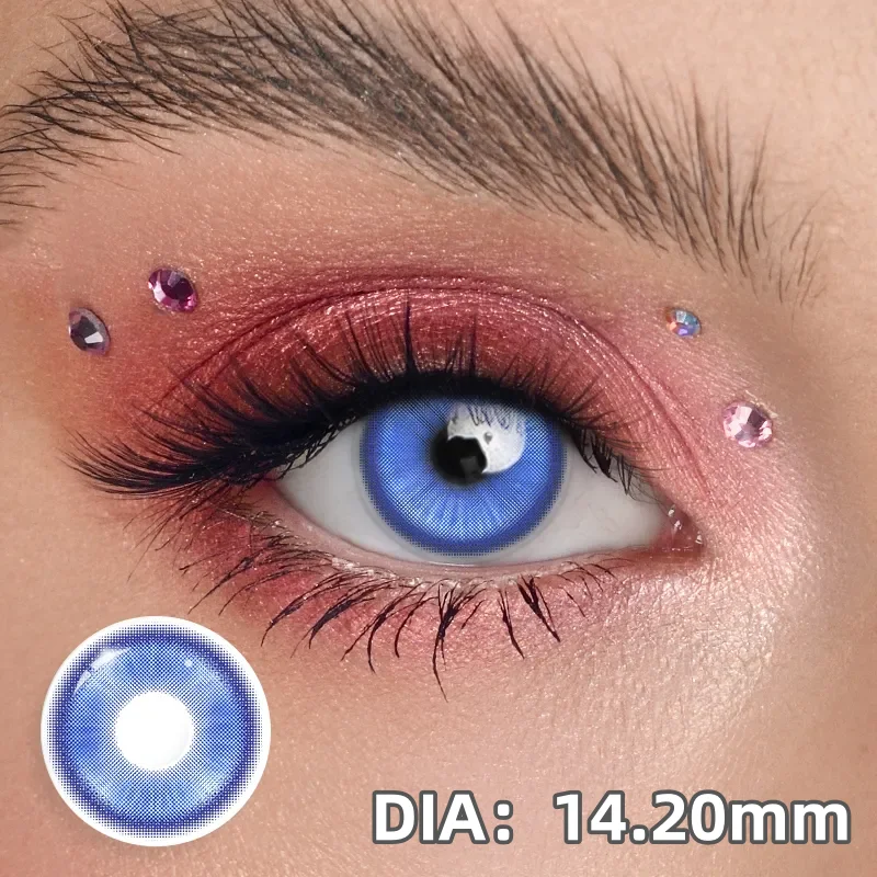 VISUASHOW Magical Pop Purple/Pink Cosplay Contact Lenses for Party and Halloween Eye Makeup