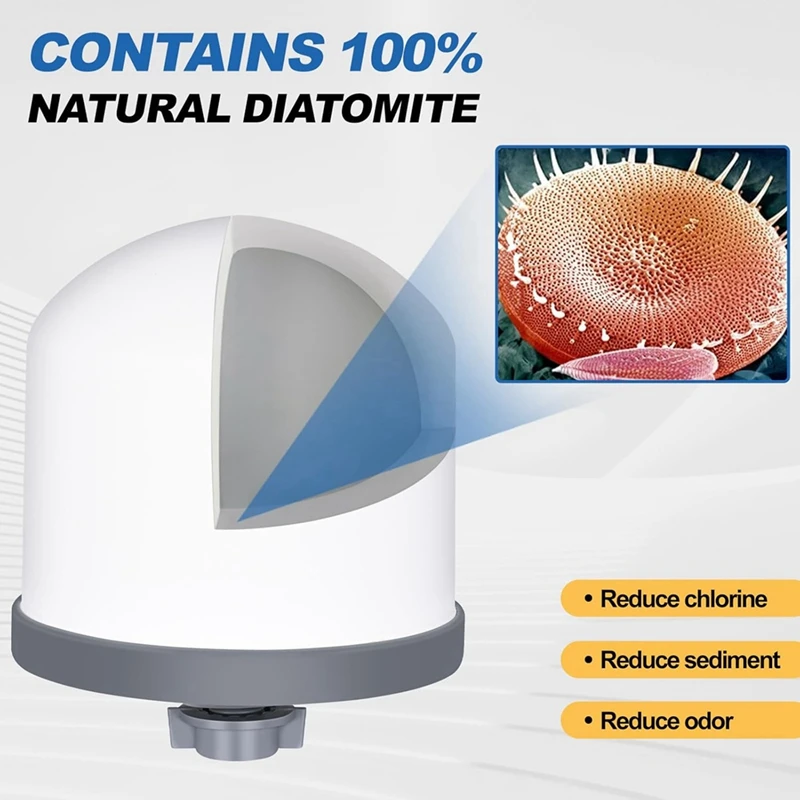 AB15-2Pc Replacement Ceramic Filter Magnetized Mineral Water Purifier Water Filter Ceramic Hemisphere Filters
