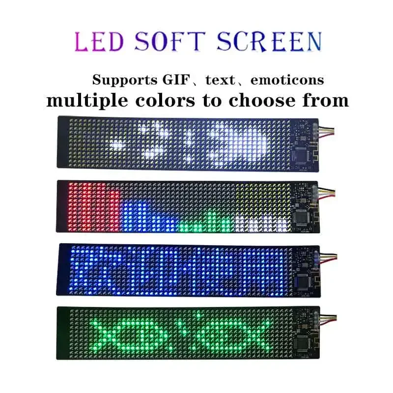 Programmable flex led display. Programmable flex led display