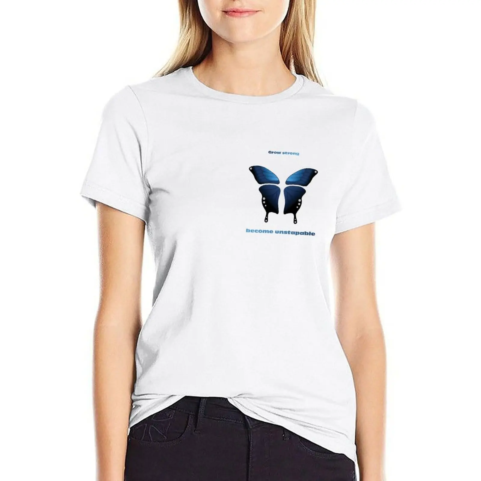 

The Butterfly T-shirt Female clothing cute tops kawaii clothes tight shirts for Women