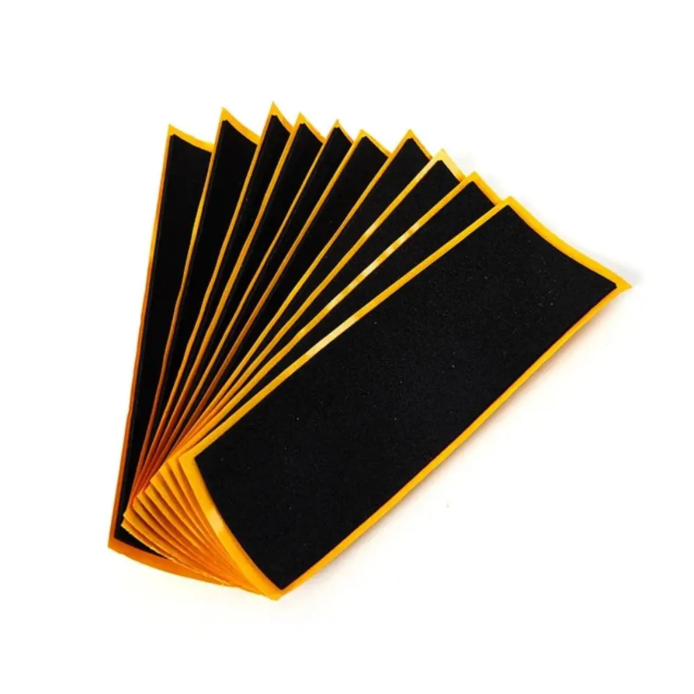 110x38mm Fingerboard Grip Tapes Black Fingerboard Deck Uncut Self-adhesive Tape Stickers Black Foam Grip Non-slip Tape Stickers