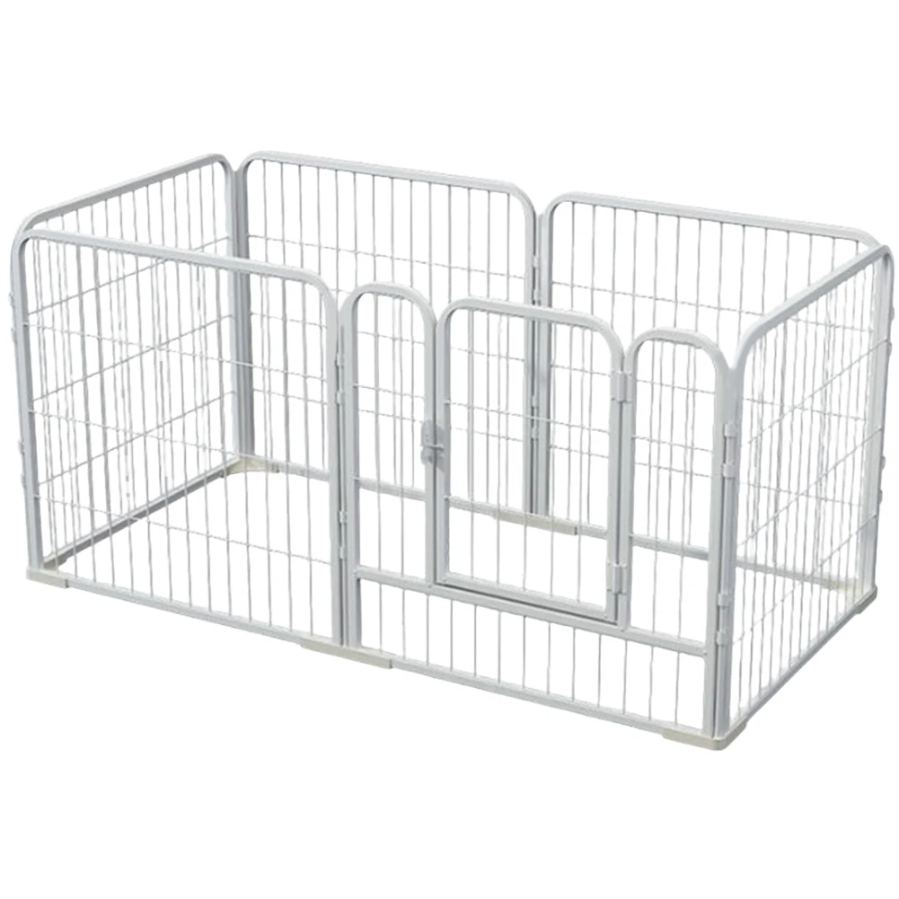 6 Panels Dog Playpen Fence Foldable Exercise Puppy Kennel Cage Heavy Duty Dog Exercise Fence for Dog Cat Rabbit Pet Exercise