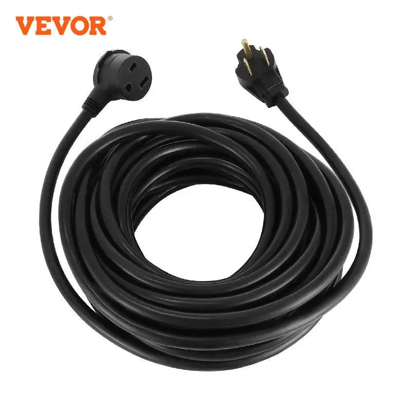 

VEVOR Generator Socket Extension Cable Power Cord 50FT 250V 50Amp Heavy Duty 10/3 Welder MIG TIG Plasma STW Jacket Waterproof