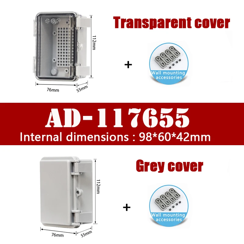 Outdoor Waterproof Distribution Box with Snap Fastener