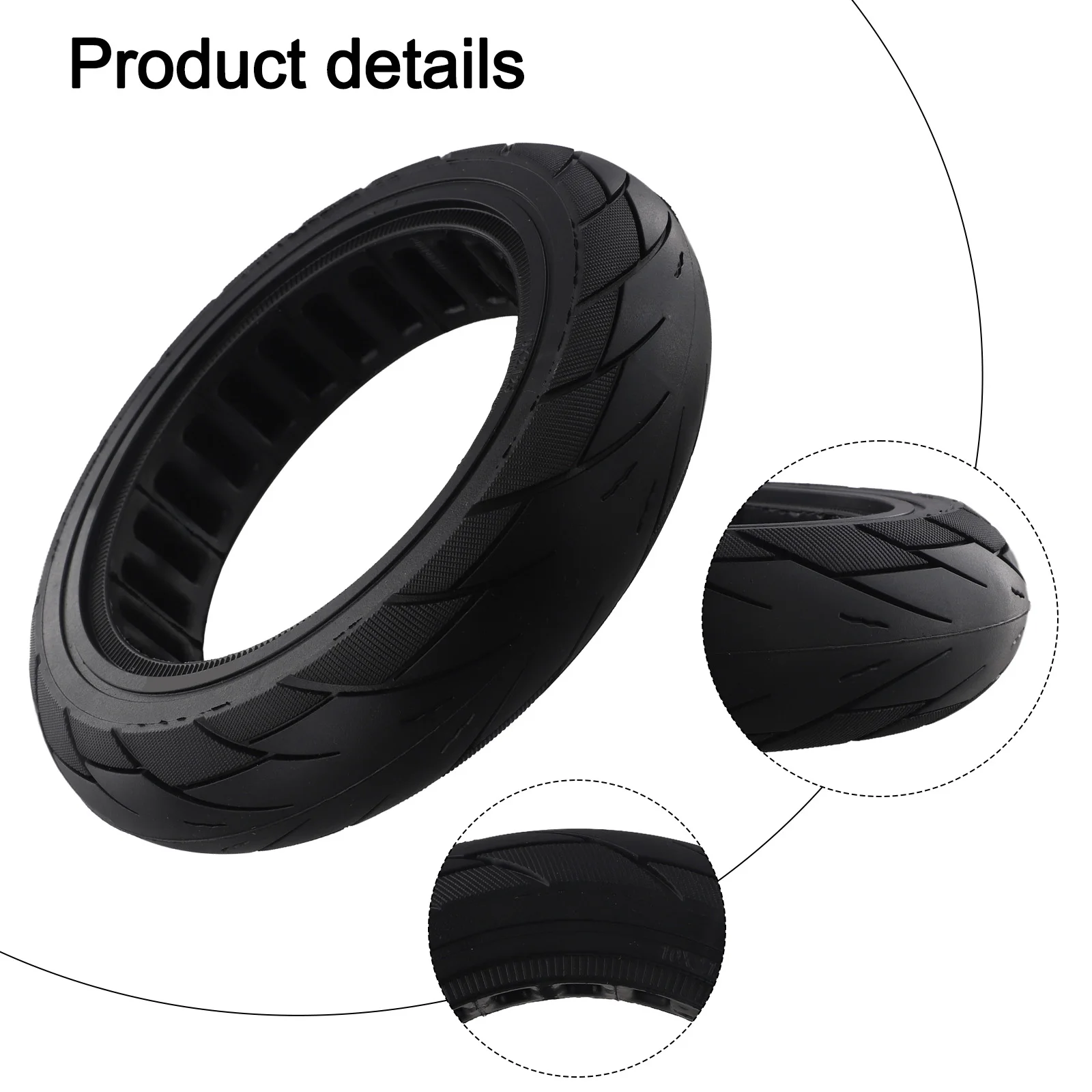 10 Inch Solid Tyre for Electric Scooters Compatible with For Ninebot F20 F25 F30 For F40 for Enhanced Riding Experience