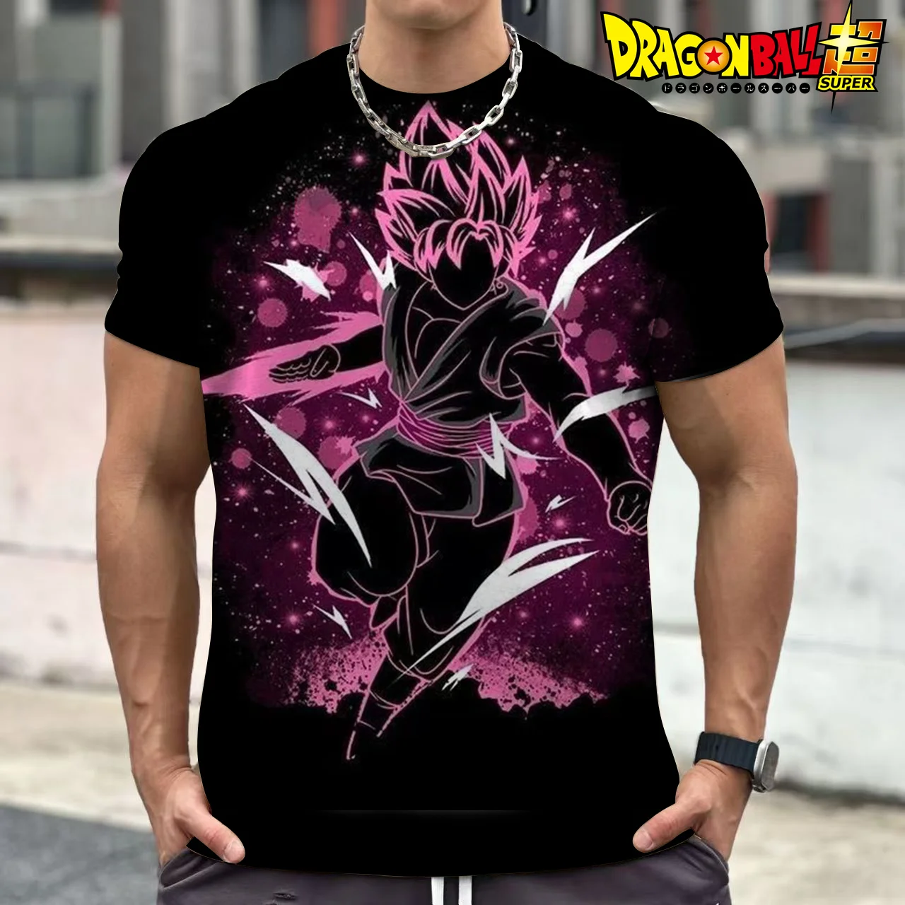 2026 Sommer Dragon Ball Retro Fitness T-Shirt Herren Oversize 3D-Druck Kurzarm Familien-Unisex Kinder-Sportshirt – Detail 15