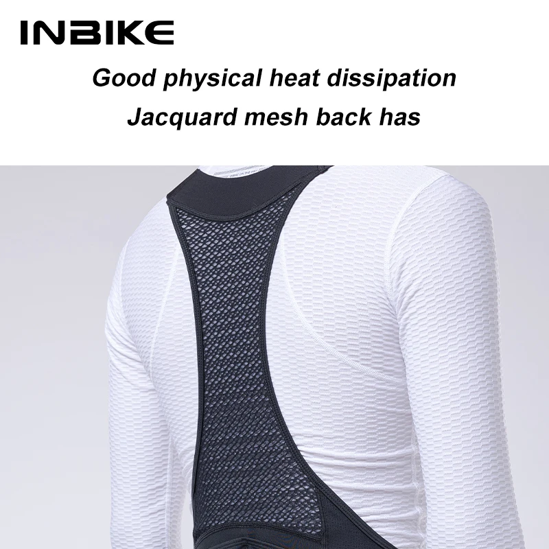 INBIKE Spring Men's Cycling Bibs Pants Bike Tights Leggings with 4 Pockets Men MTB Cycling Clothing Road Bike Mountain Toursers 4