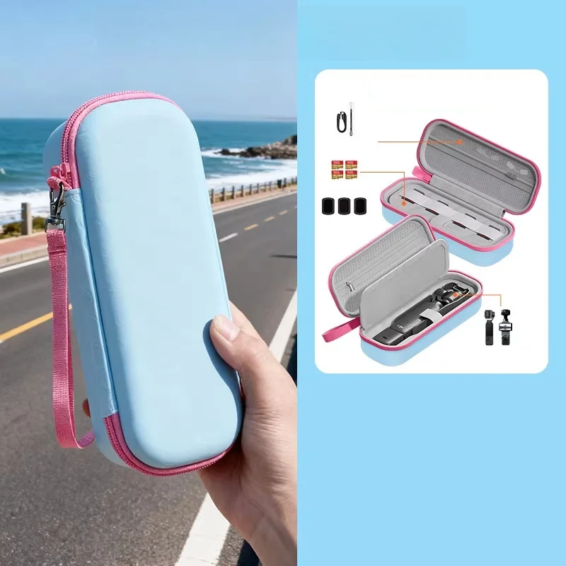 Pochette de rangement pour DJI Pocket 4 avec mousse intérieure et accessoires