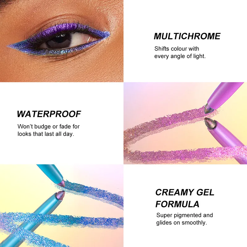 Color-changing Eyeshadow Stick Eyeliner Waterproof Smooth Color Long Last Eye Makeup Glitter