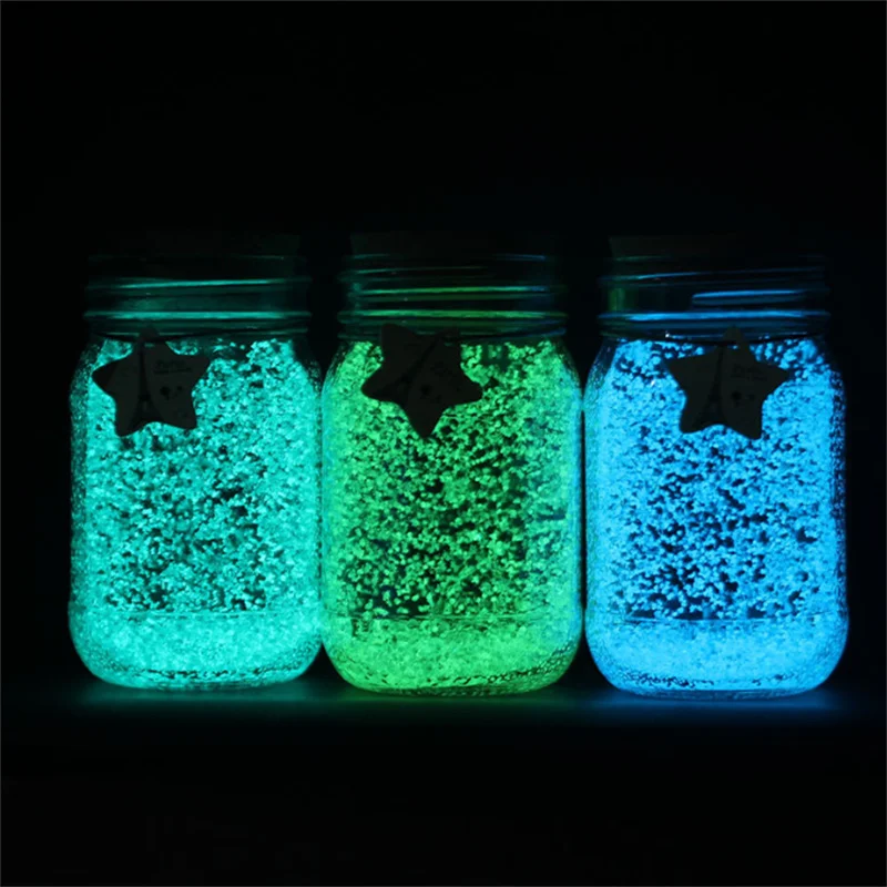 20g Glow Pigment Bright Gravel Noctilucent Sand Glowing in the Dark Sand Powder Party DIY Fluorescent Super luminous