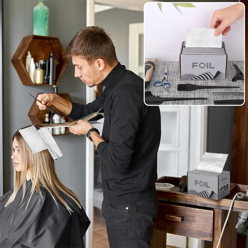 Premium Embossed Hair Foil with Anti-Slip Texture for Professional Salon Hair Dye & Styling