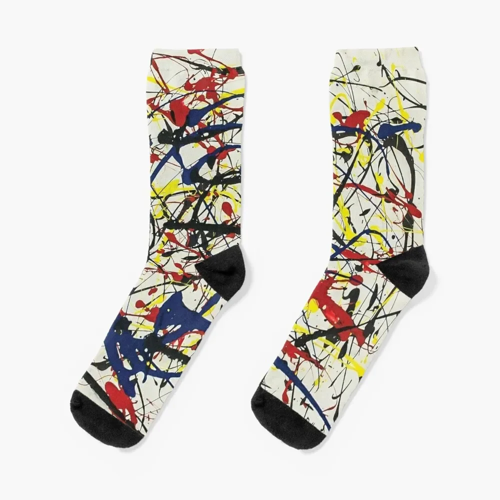 

Jackson Pollack - Lot # 234 Socks Christmas hiking moving stockings Run Socks Man Women's