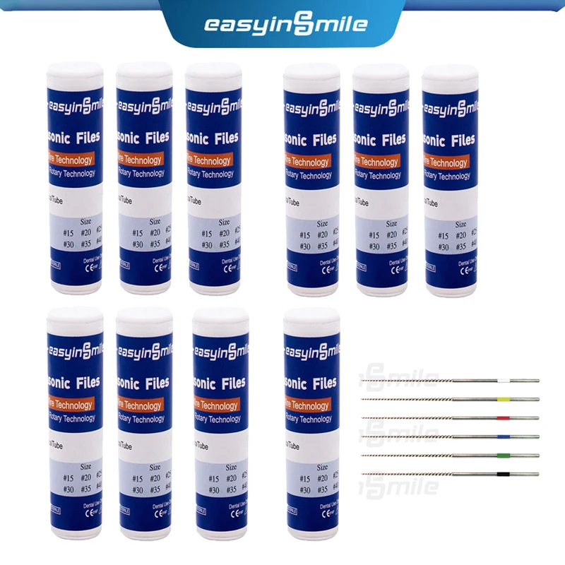 10bottlesEASYINSMILEDentalEndoUltrasonicScalerTipEndoFilesU
