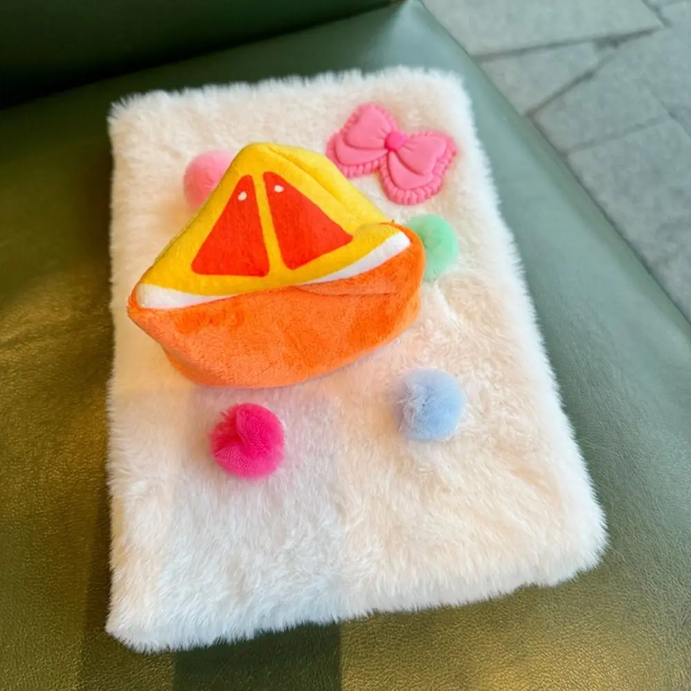 

Плюшевый блокнот 2024 в форме фруктов, многоцветная ручная записная книжка, канцелярские принадлежности для студентов