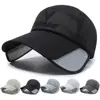 Fashion Retractable Large Brim Sunscreen Hat Breathable Mesh Sun Protection Caps Outdoor Sports Anti-UV Baseball Hat 1