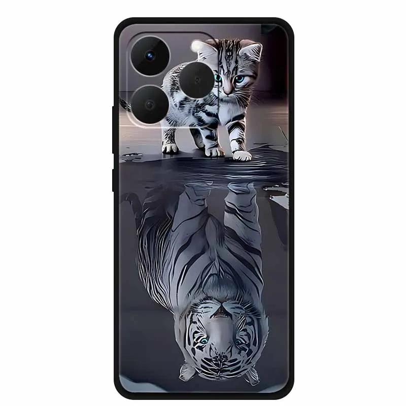 Sleek Black Silicone Phone Case - Soft TPU Protective Bumper Cover