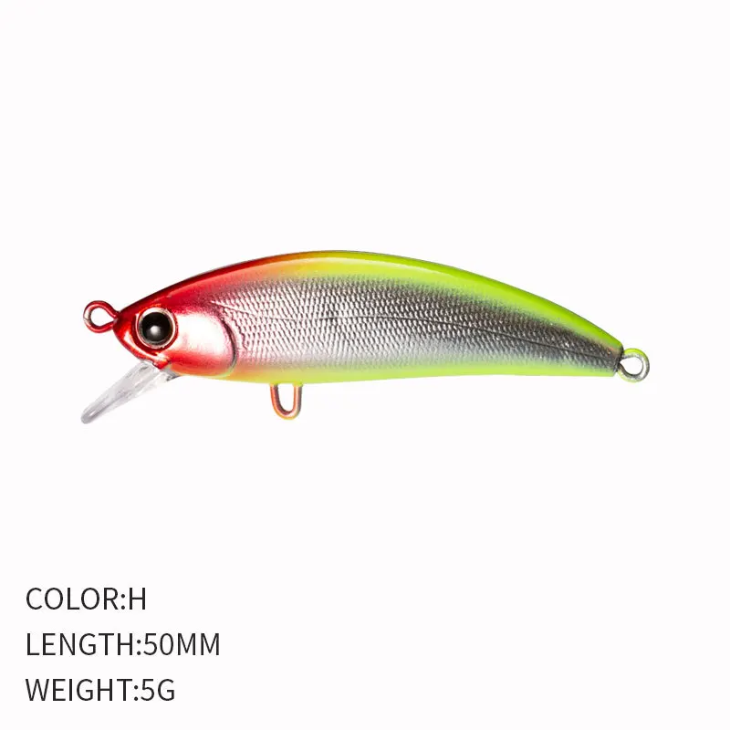 1PCS Minnow Fishing Lure 3D Eyes 50mm 5g Plastic Hard Bait Artificial Lures  Wobbler Crankbait Winter Sea Fishing Bass Tackle - AliExpress