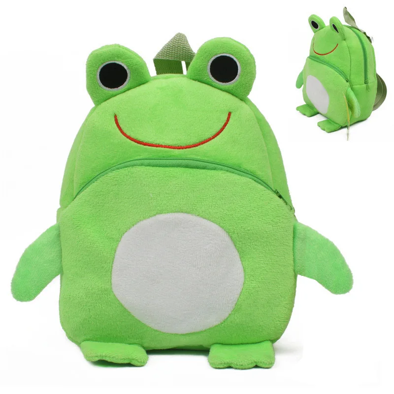 Frog Mini Schoolbag Baby Backpack Children's Shool Bags Kids Plush Backpack for Birthday Christmas Gift disney witch original new women s backpack cartoon fashion mini casual backpack luxury brand high quality girls schoolbag