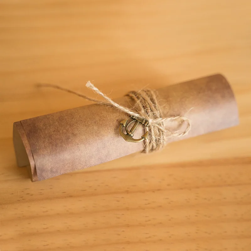 Bview Art Vintage Kraft Letterhead Envelope Set A5 Handwritten Letterhead Confession Twine Hanging Decoration