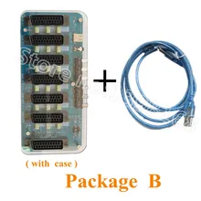  Enhanced Edition 6 in 1 OUT Automat Switcher 6 way SCART ( EUR ) IN and 1 way OUT (1*SCART EUR output + 1*JAP SCART output) 