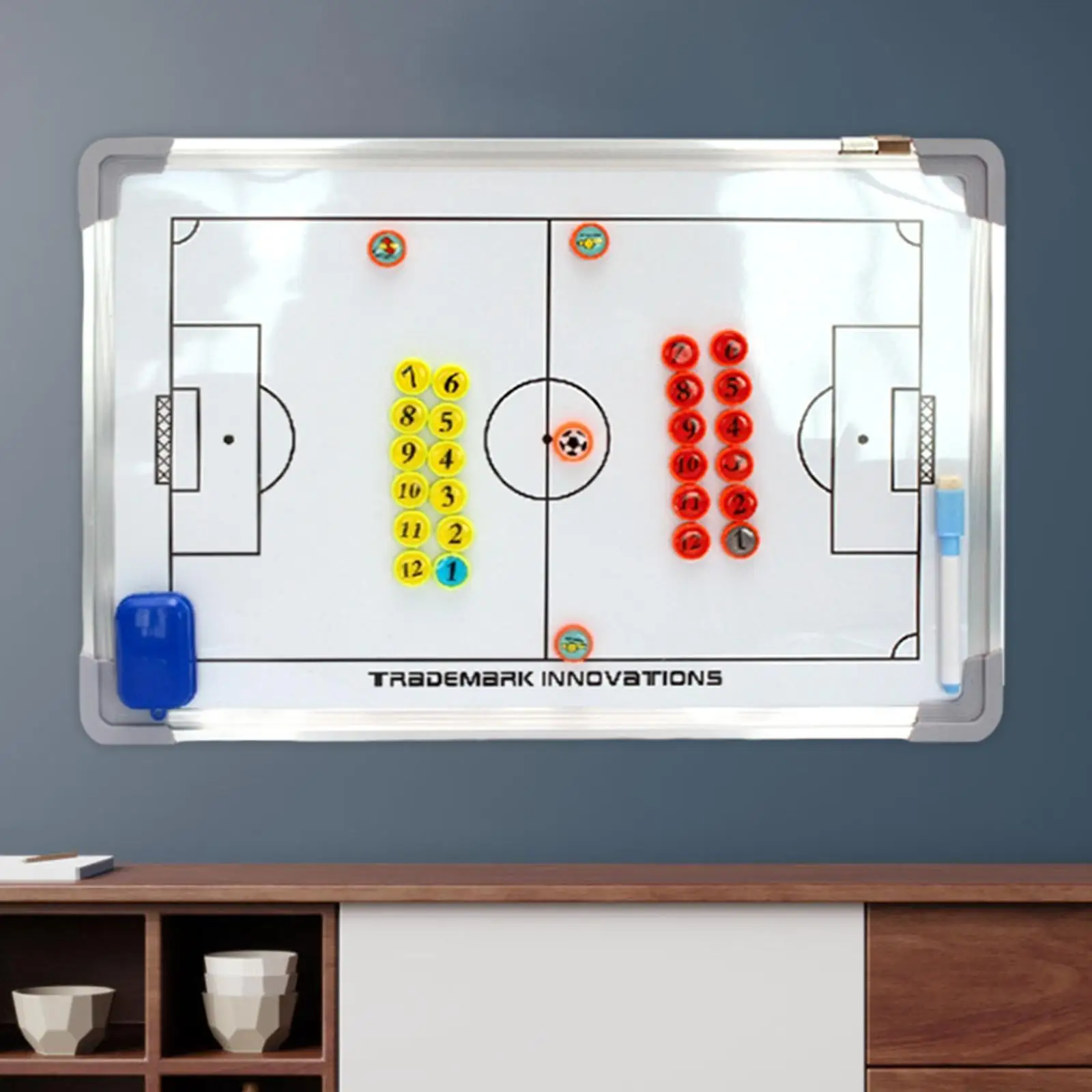 Soccer Coaches Board Portable Magnetic Soccer Whiteboard for Soccer Training