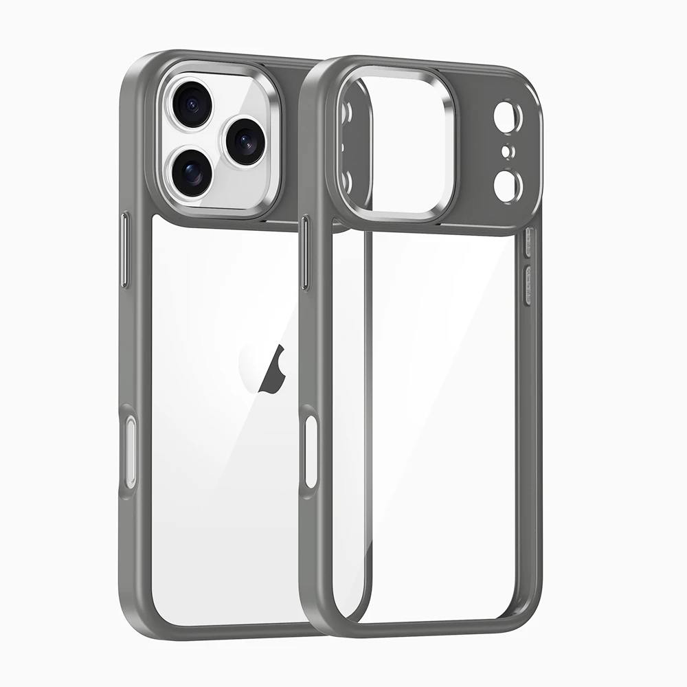 Luxury HD Transparent Shockproof Bumper Case with Magsafe-Compatible Charge Back Cover