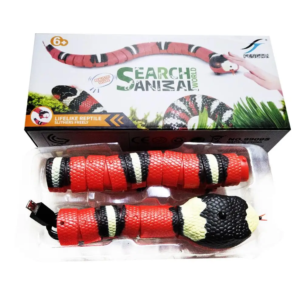 Automatic Cat Toys Eletronic Snake Interactive Smart Sensing Snake Tease For Cats Dogs Pet Kitten Toys Pet Accessories