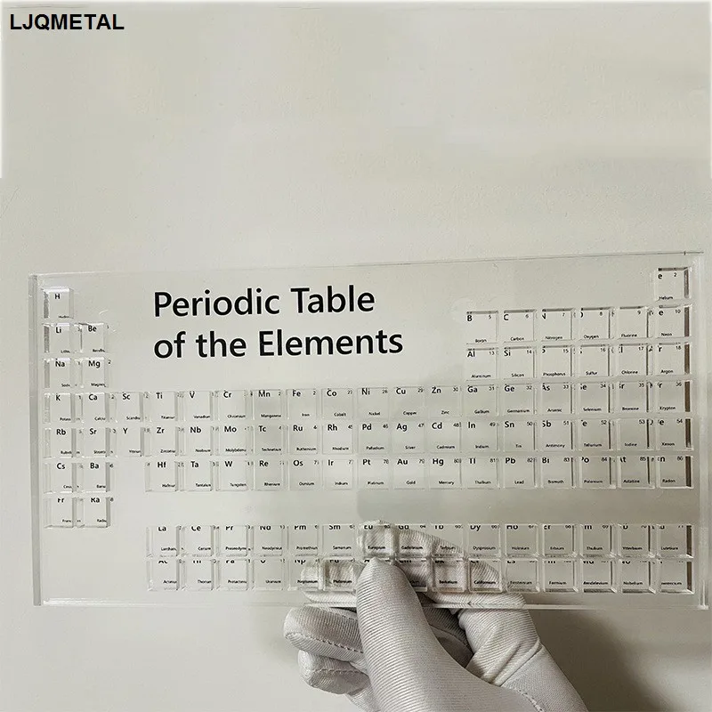 

10mm Element Cube Container Transparent Acrylic Box Periodic Table of The Elements Storage