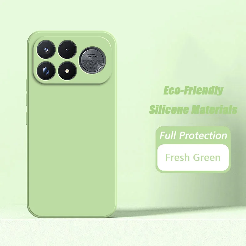Upgraded Liquid Silicone Shockproof Phone Case with Soft Microfiber Lining