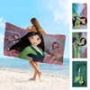 Princess M-mulan Beach Towel Cartoon Cute Summer Kids Large Bath Pool Beach Towel Microfiber Absorbent For Swimming Travel 1