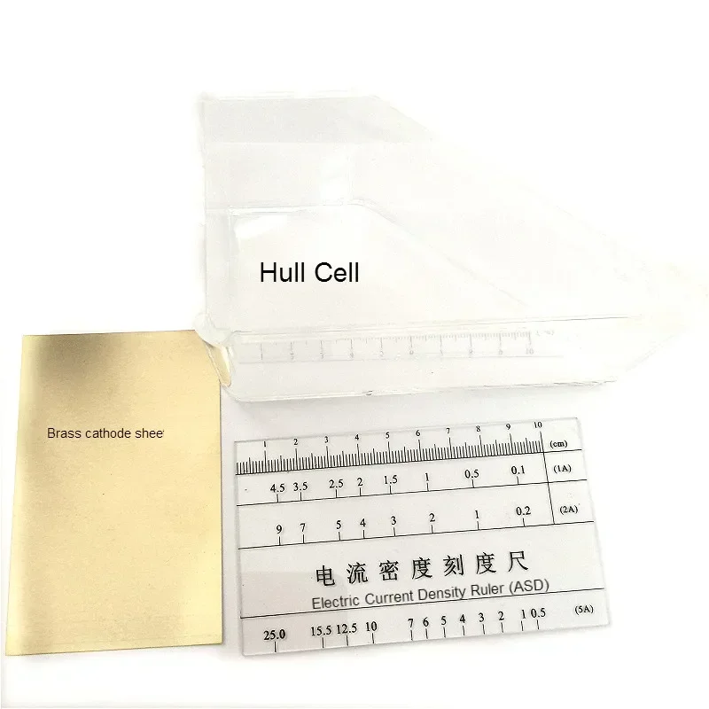 Hull Cell Scale Electric Current Density Ruler (ASD) Ampere Scale For Harrington Groove Plating Testing Hall Groove Ruler Meter