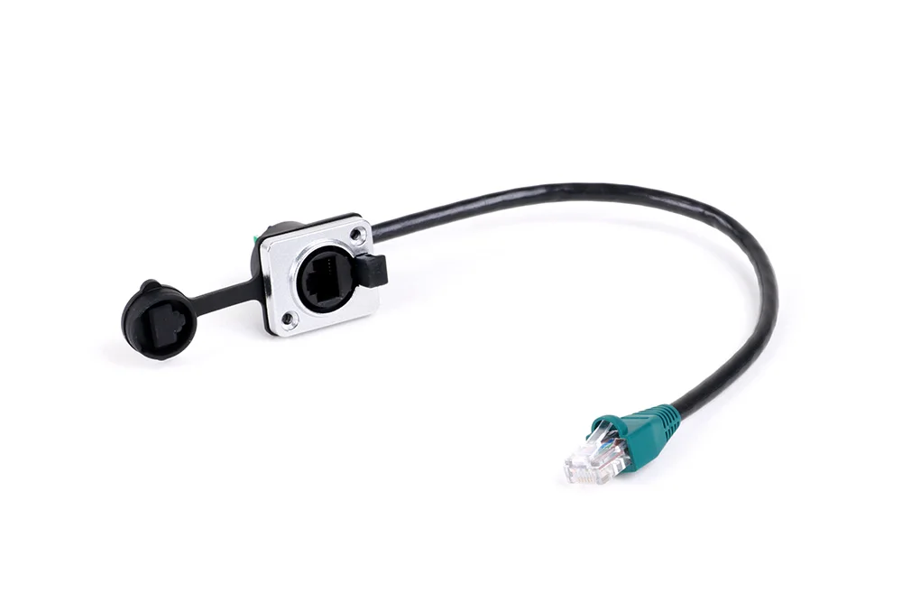 CAT5 8P8C RJ45 UTP-Kabel, Stecker auf Buchse, D-Typ, Panelmontage, Ethernet, LAN-Netzwerk, 8-poliges gerades Verlängerungskabel für den Innenbereich, 0,2 m–50 m – Detail 7