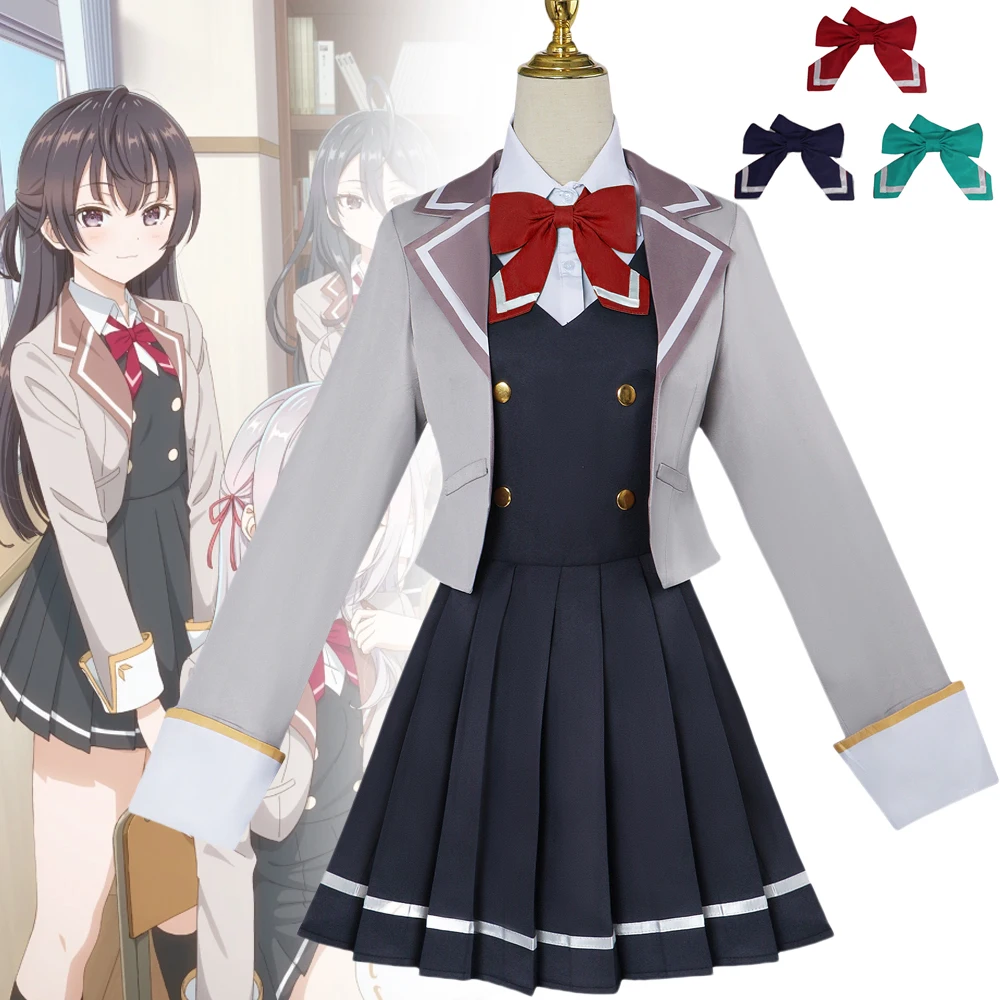 

Аниме Alya иногда скрывает ее чувства на русском языке Alisa Mikhailova Kujou Косплей Костюм Девочка платье JK школьная форма Хэллоуин