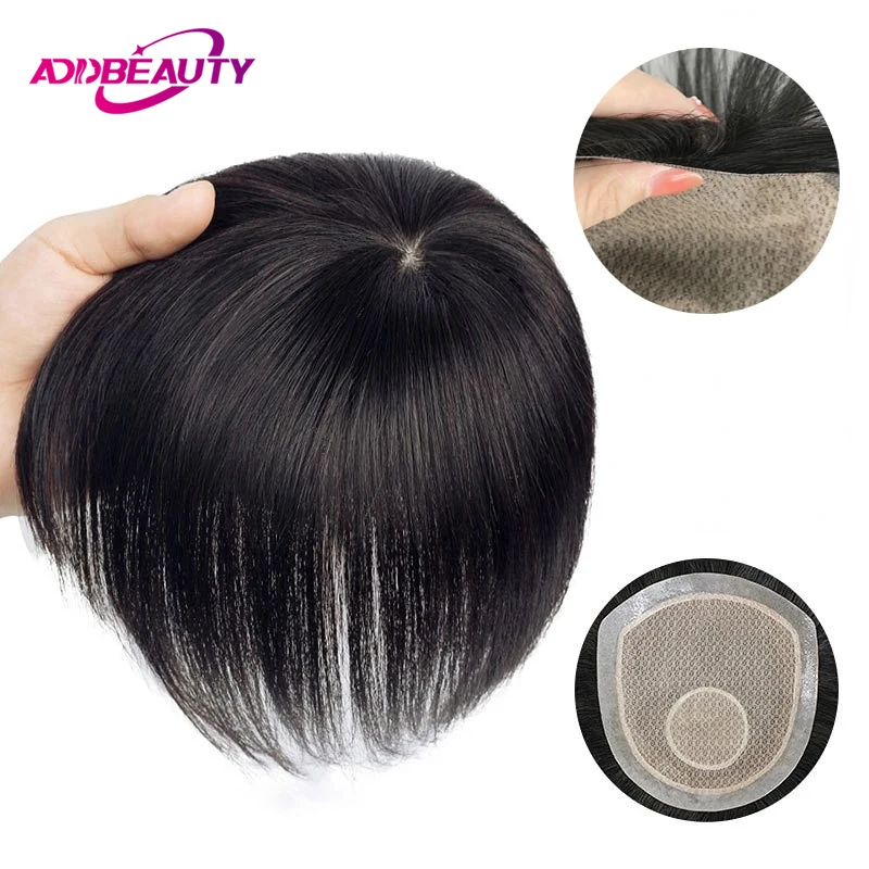 Silk Base Men's Capillary Prosthesis Swiss Lace PU Base Man Toupee 100% Remy Human Hair Wigs Straight Hair System Natural Hair 2