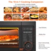 1800W Air Fryer Toaster Oven, Fabuletta 10-in-1 Countertop Convection Air Fryer Oven,Flip Up & Away Capability for Storage Space 2