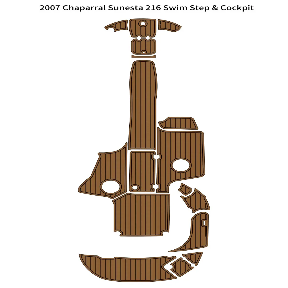 

2007 г., Chaparral Sunesta 216, плавательная платформа, кабина, лодка, EVA пенопластовый напольный коврик из тика