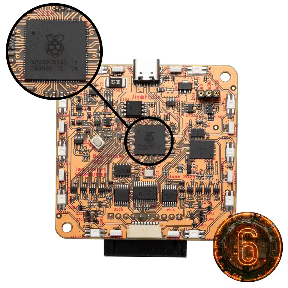 Bus Pirate 6 (RP2350B) with enclosure image 1