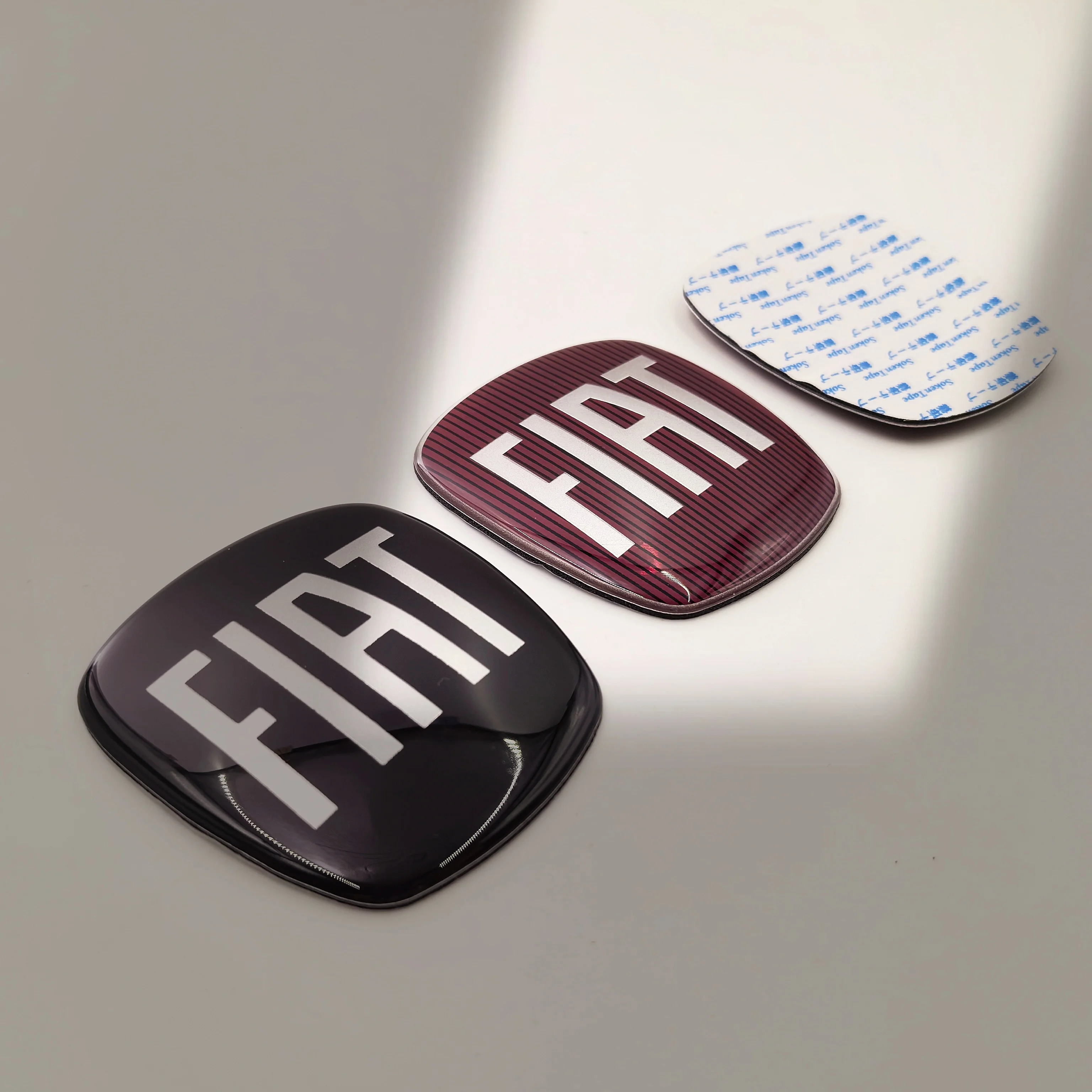 1개 64X58mm 로고 피아트 자동차 전면 그릴 리어 범퍼 테일 도어 트렁크 엠블럼 스타일링 액세서리 (피아트 85mm 자동차 엠블럼용)