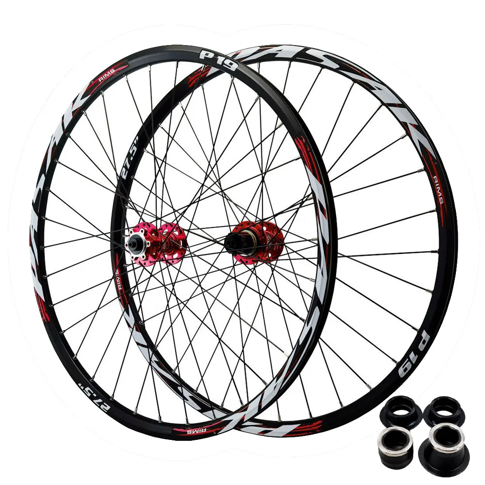 QR 27.5 650B Mountain Bike REAR Wheel Disc Rim Brake 9 speed Sealed Bearing Hub