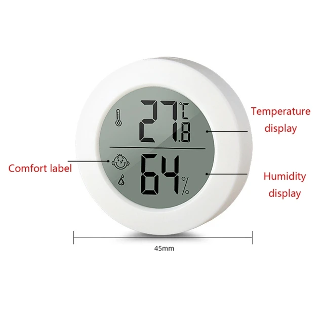 Temperature Humidity Monitor, WIFI Thermometer Hygrometer Multifunctional  Low Power Consumption For Greenhouse