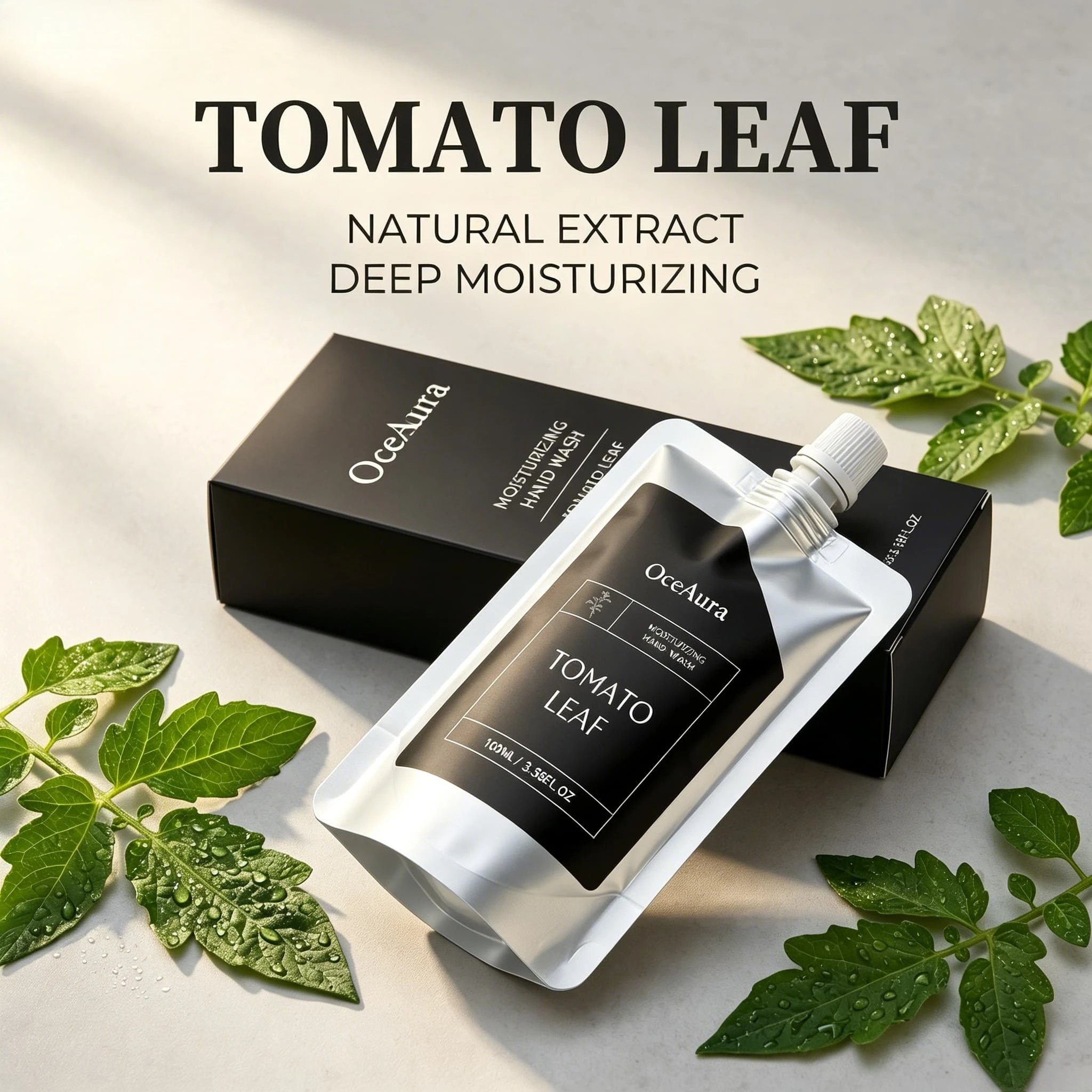 Tomato Leaf Moisturizing Hand Wash Gentle Cleansing Refreshing Scent Easy Rinse Non Tightening Hand cleaning Care