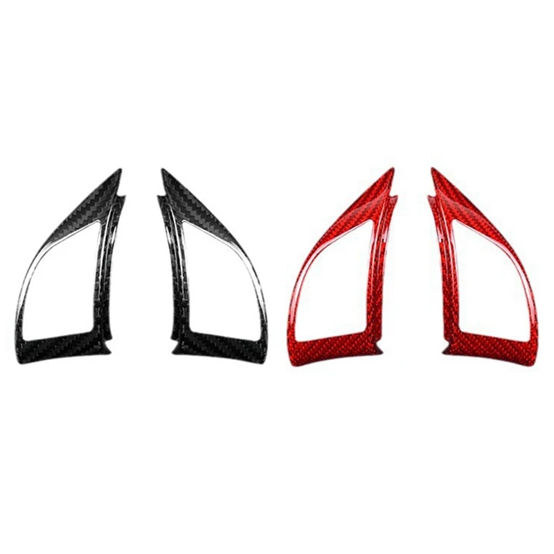 

Real Hard Carbon Fiber Sticker For Fiat 500 Abarth 595 2010-2015 Car Steering Wheel Button Interior Trim(A) Replacement