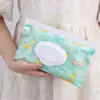 New Baby Wet Wipe Pouch Flip Cover Wipes Holder Case Reusable Tissue Box Refillable Carrying Case Portable Stroller Accessories 1