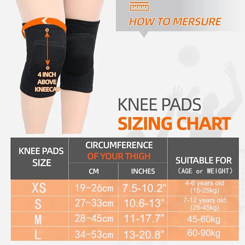 Knee Pad WorthWhile Dancing Volleyball Yoga Women Kids Men Patella Brace Support EVA Fitness Protector Work Gear