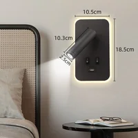 Bedside Wall Lamp LED with USB Charging Port For Kitchen Table Office Living Room Wall Mounted Reading Light Home Spotlights Led 1