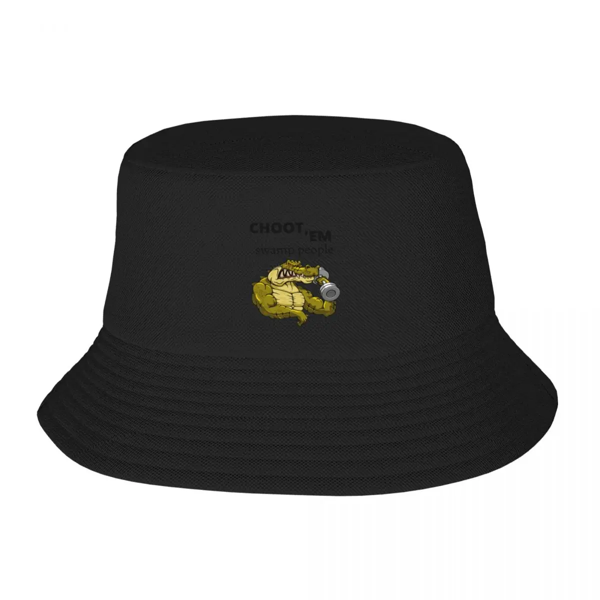 

choot'em swamp people design Bucket Hat Hood western hats Anime Hat For Men Women's