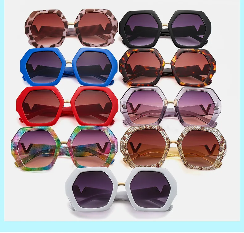Fashion Big Frame Hexagon Occhiali da sole Donna 2023 Designer Occhiali oversize Occhiali da sole quadrati da uomo Occhiali da sole Gafas femminili_voghion.com