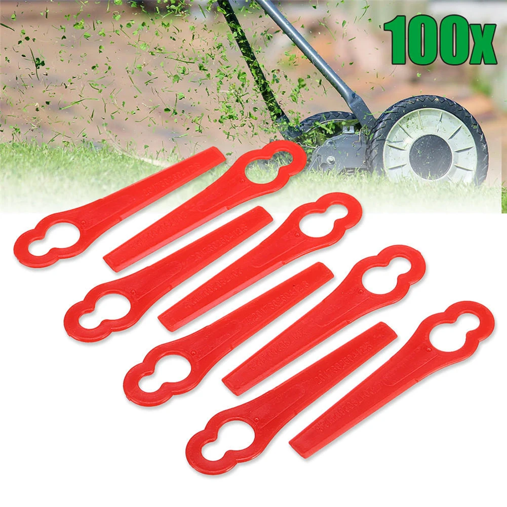 20/60/100/120pcs Replacement Blade Set Plastic L83 Cutter Blades  Grass Trimming Machine Blade Grass Trimmer Accessories