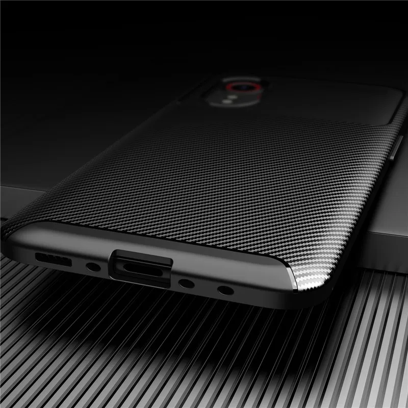 In Fibra di carbonio Per Il Caso di Samsung Galaxy Xcover Pro Molle Della Copertura Del Telefono di Protezione Del Respingente Per Samsung Galaxy Xcover Caso Pro G715 6.3'' - immagine 3