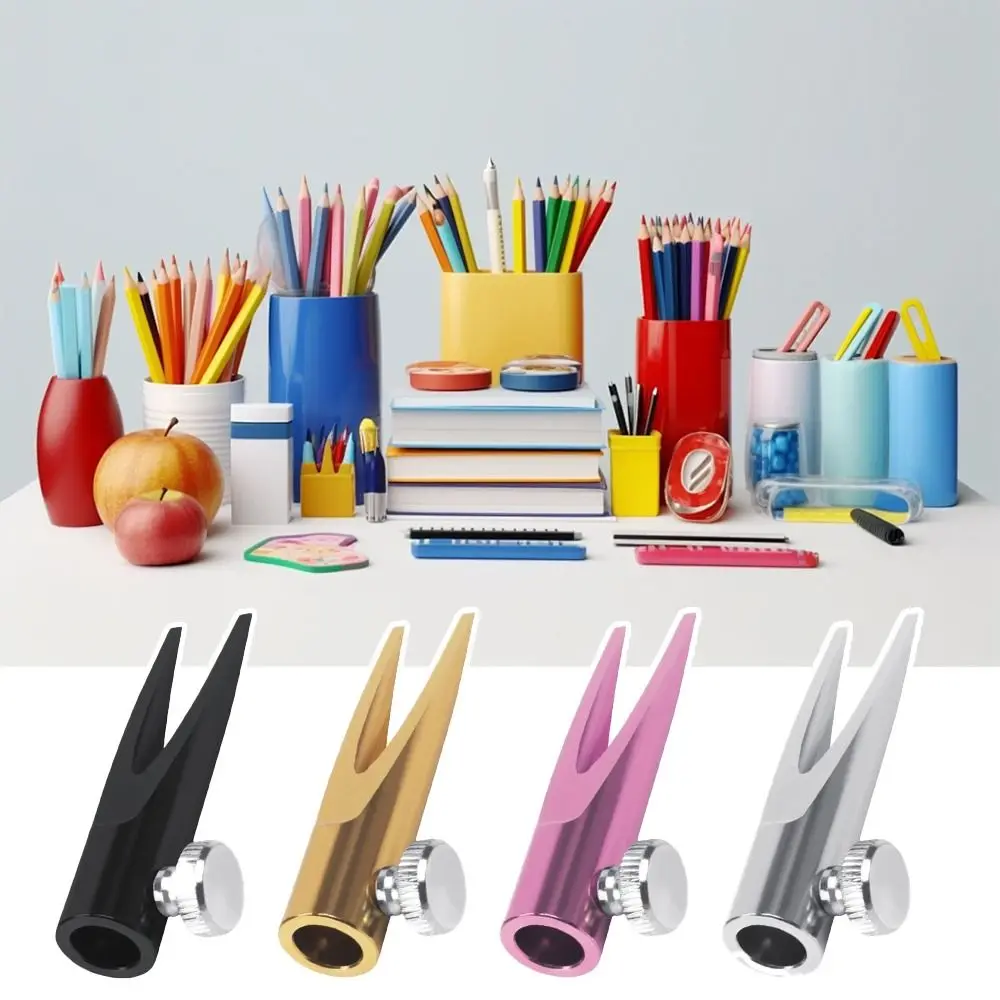 금속 연필 선명 보조 도구 조정 가능한 나사 단단히 고정 눈썹 펜 선명 도구 Duckbill Brow Pen Sharper